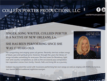 Tablet Screenshot of colleenporterproductions.com